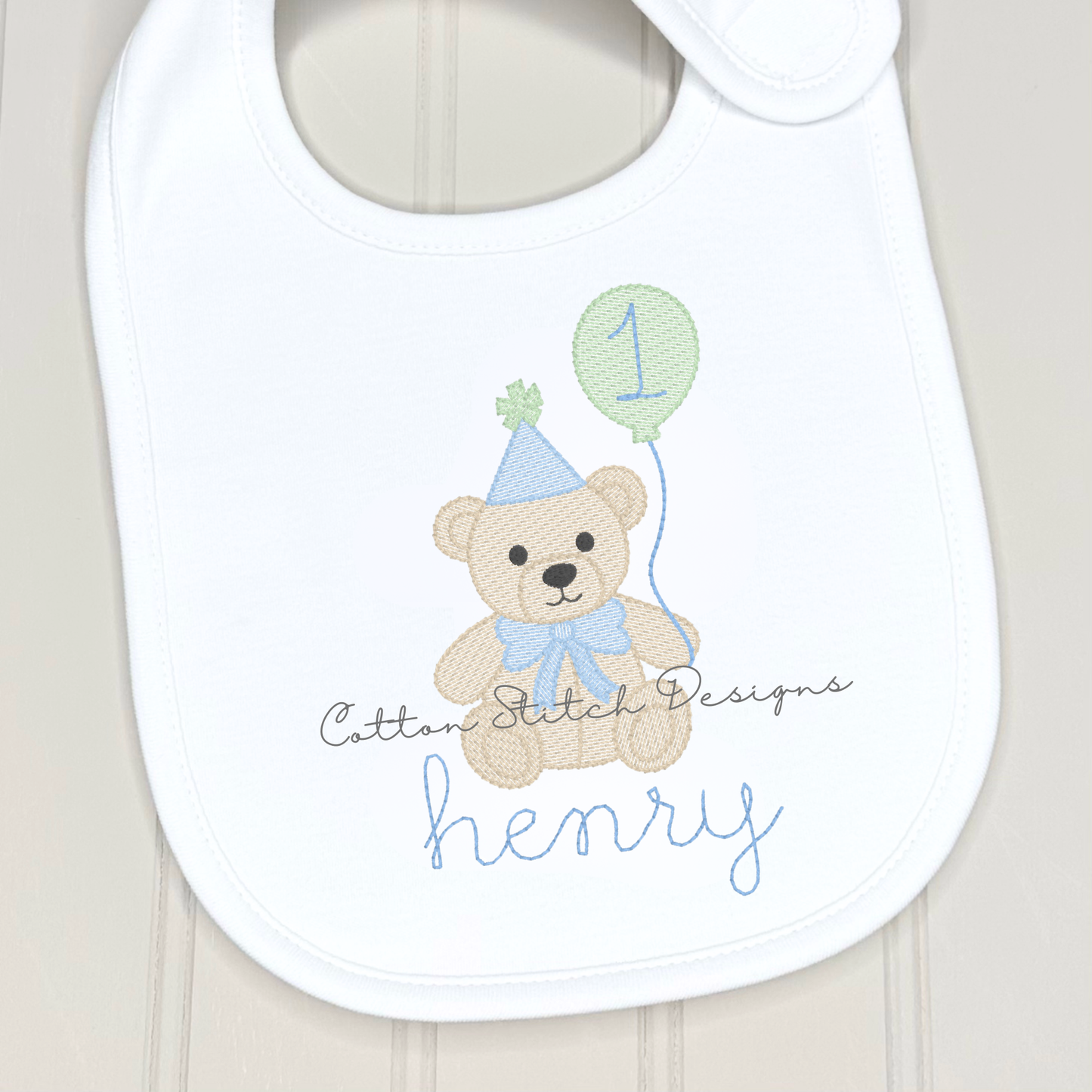Mini Teddy Bear Birthday Embroidery Design