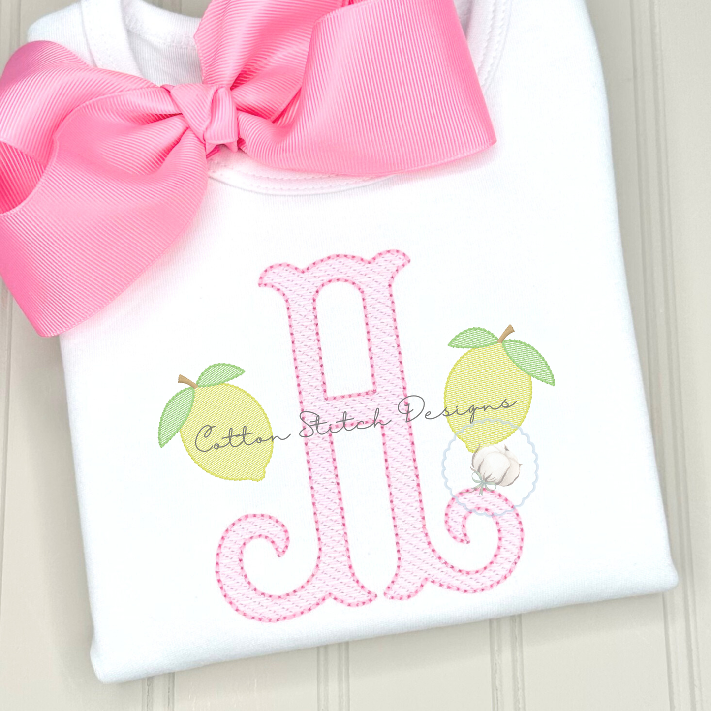 Mini Lemon Embroidery Design