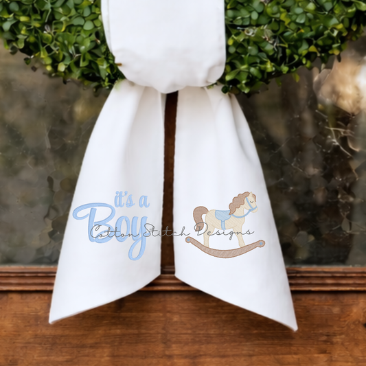 Rocking Horse Embroidery Design