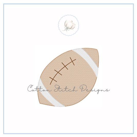 Football Sketch Embroidery Design