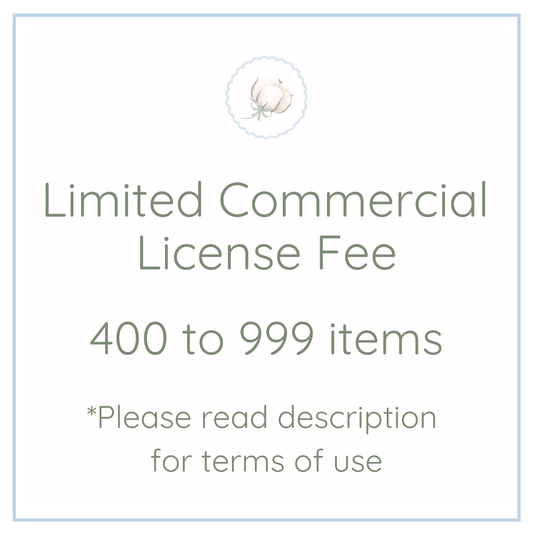 Commercial License - 400 to 999 Items