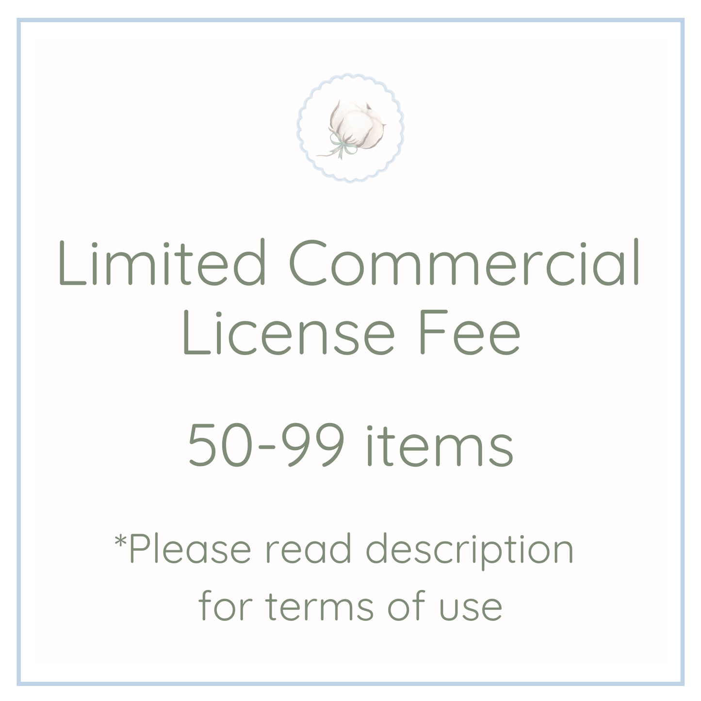 Commercial License - 50 to 99 Items