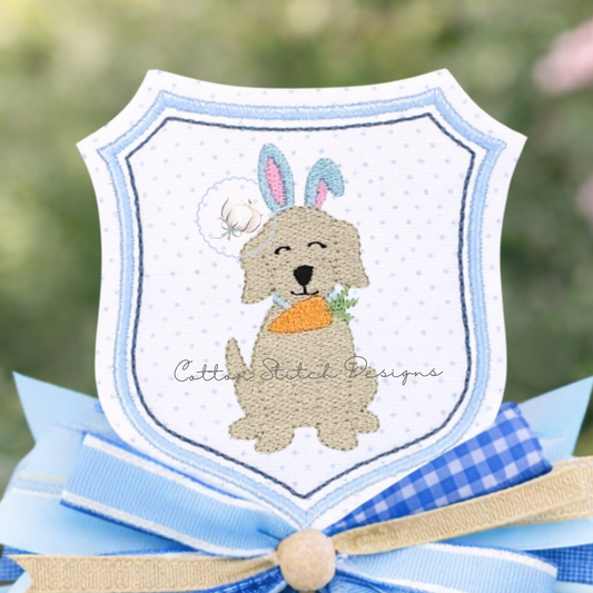 Mini Easter Puppy Fill Stitch Machine Embroidery Design