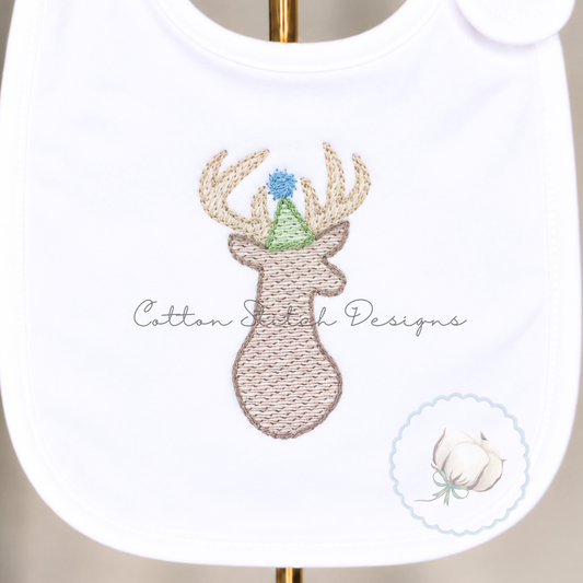 Mini Party Deer Sketch Embroidery Design