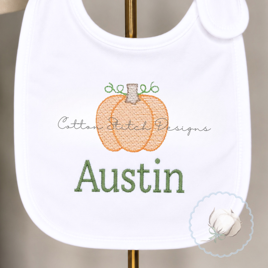 Mini Fall Pumpkin Embroidery Design