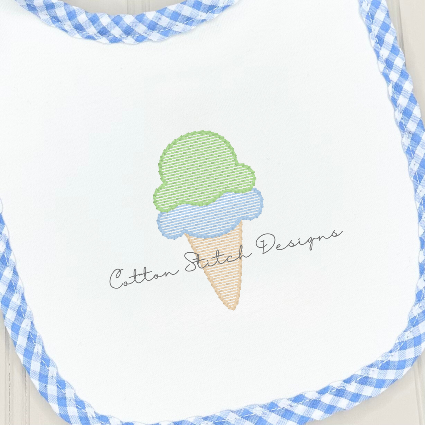 Mini Ice Cream Embroidery Design