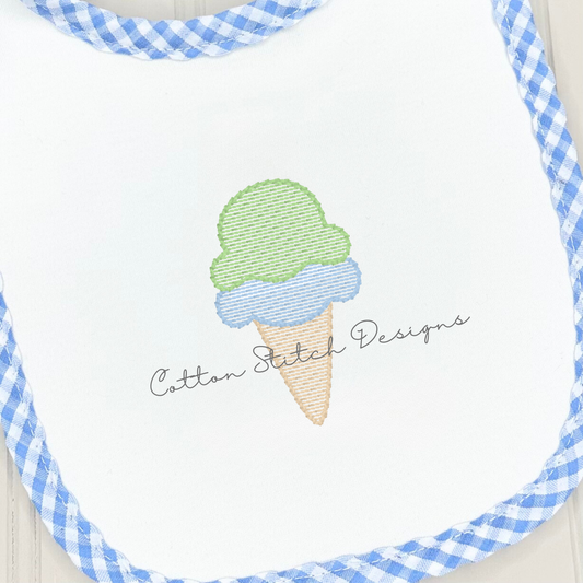 Mini Ice Cream Embroidery Design